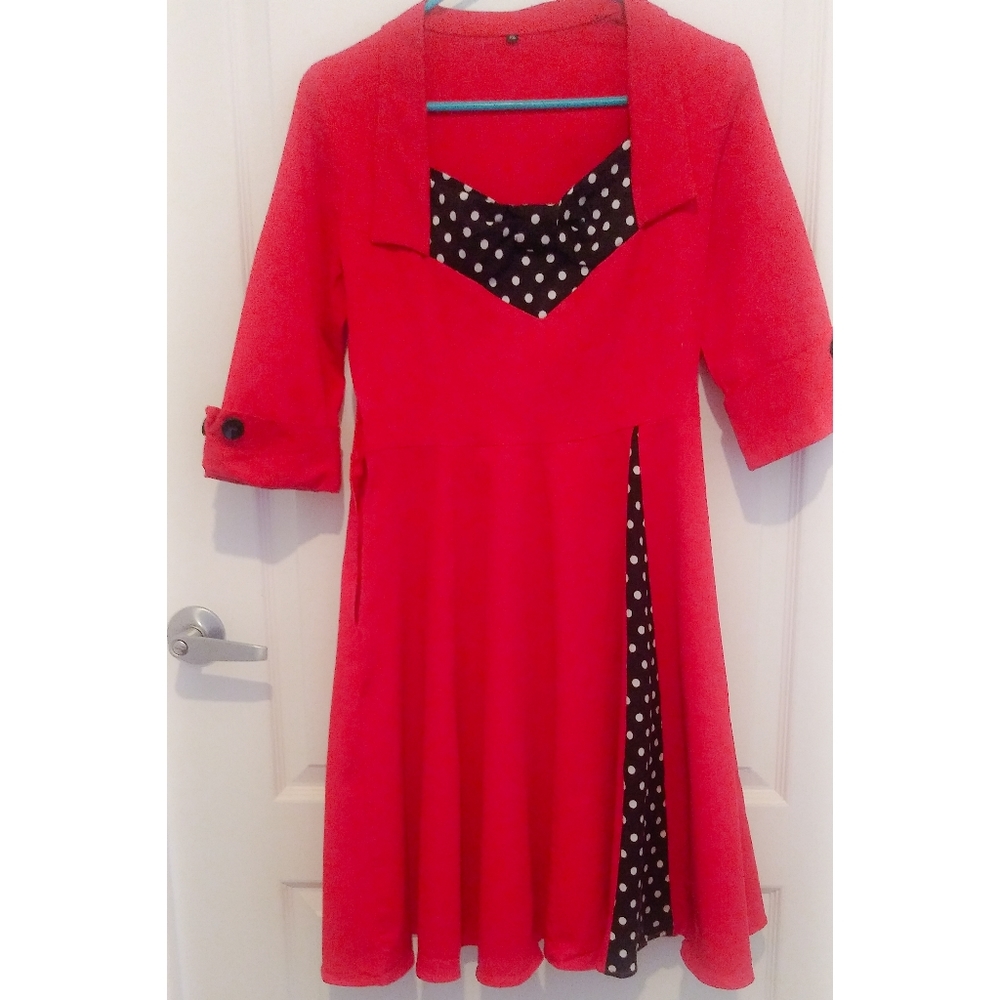 50's Style Red Dress